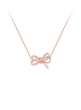 Julius/聚利时蝴蝶结项链女款2025新款小众轻奢生日礼物送女友