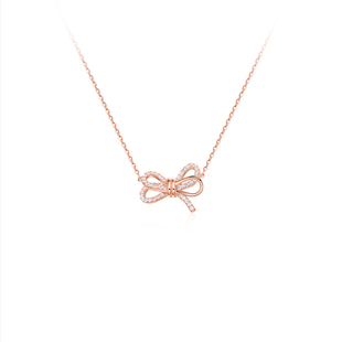 小众轻奢生日礼物送女友 2025新款 Julius 聚利时蝴蝶结项链女款