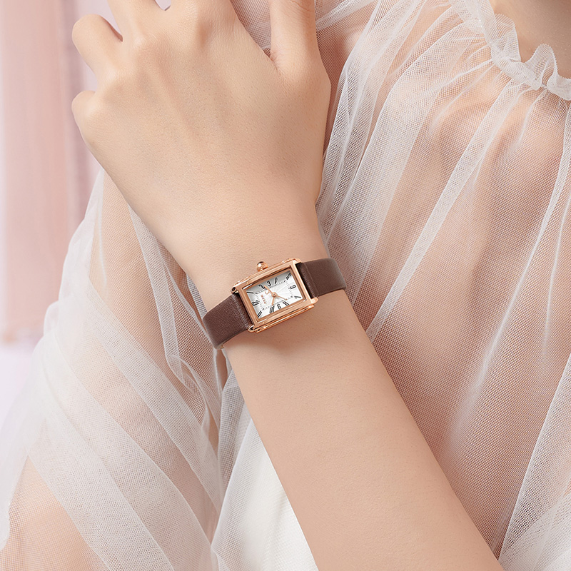 聚利时新款女士数字刻度防水女表