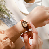 聚利时手表女款 2026新款 轻奢小众复古小酒桶小巧学生初高中石英表