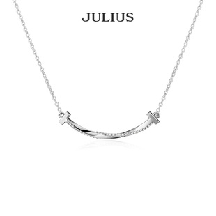 聚利时微笑项链S925纯银女生小众银饰笑脸锁骨链生日礼物2025新款