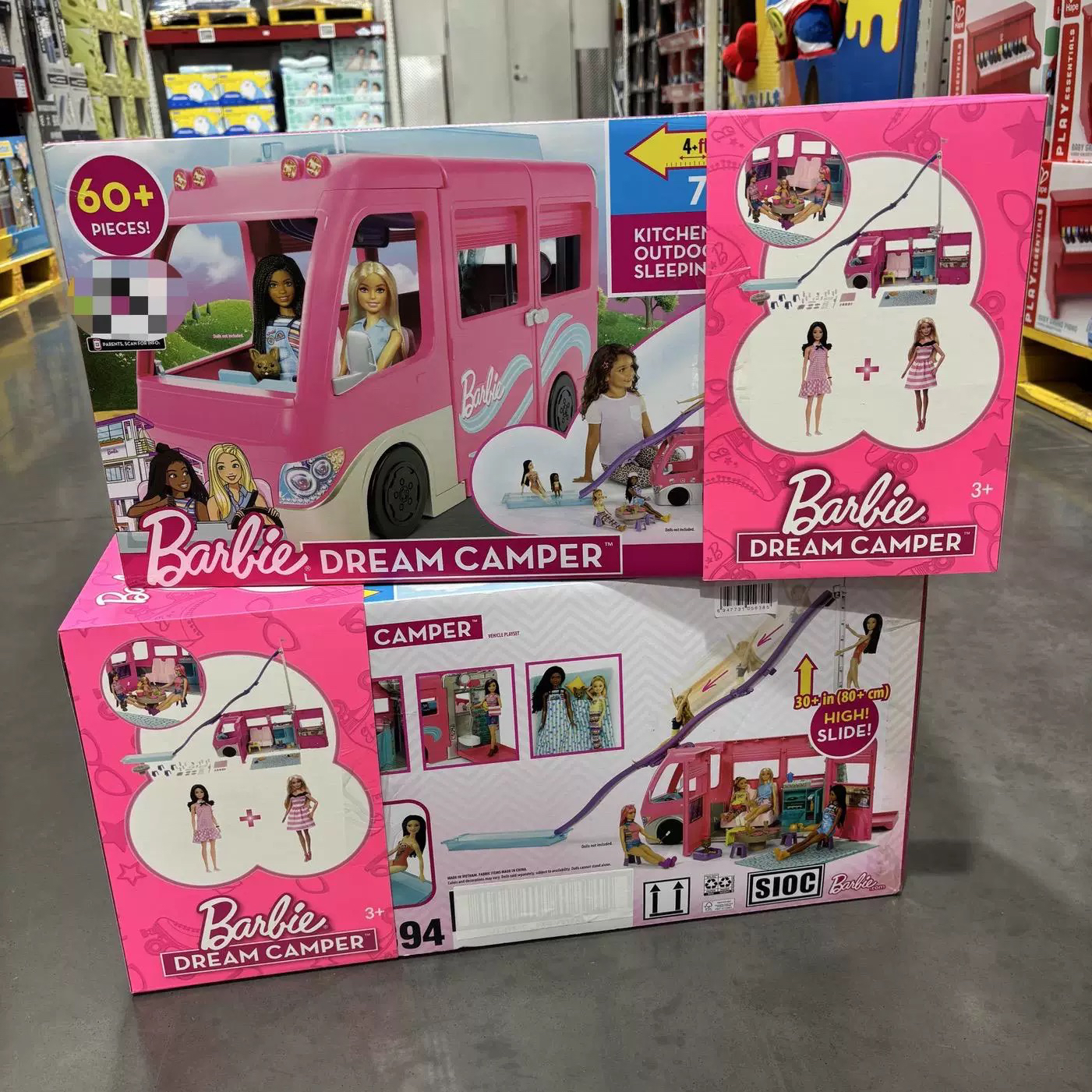 山姆代购芭比Barbie之梦想露营车换装娃娃女孩过家家玩具礼物进口