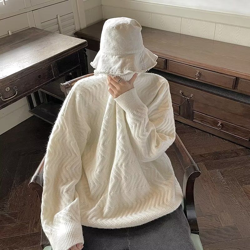 男款针织衫毛衣秋季长袖痞帅高级感上衣宽松版型时尚潮流针织外套