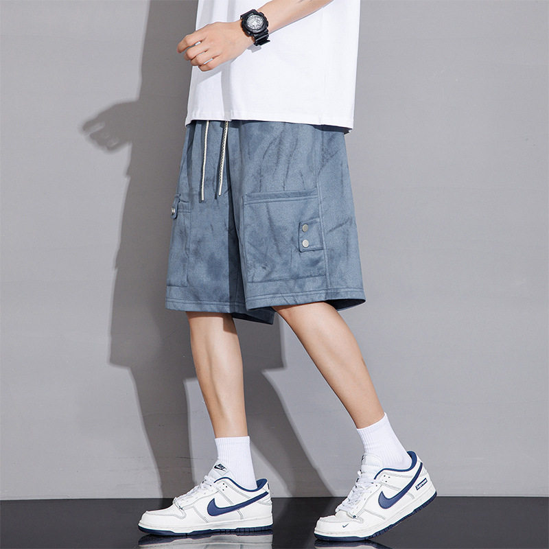 夏季大码潮牌扎染短裤胖男生直筒中裤加肥加大宽松休闲五分裤,男装,短裤,淘宝优惠券,粉丝福利购,淘宝优惠卷