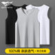 男生不变形坎肩内衣男款 汗衫 背心纯棉全棉宽肩内穿无袖 七匹狼男士