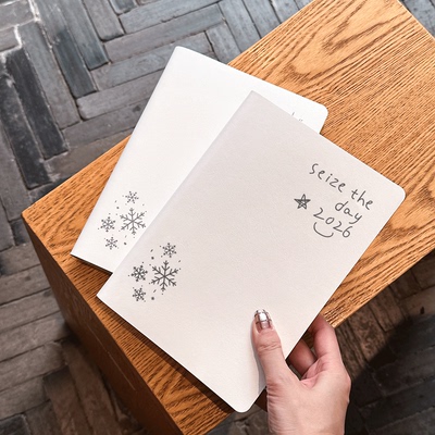 冬雪限定 2026日程本套装 两天一页新款每日计划本年历日记本笔记本子年度日历A5记事本效率手册手账本2026年