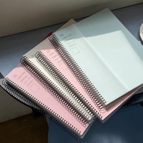 A4美式线圈本 螺旋可撕分栏横线本本子学生高颜值大尺寸加厚薄脆本记事本ins考研课堂笔记本记录本简约日记本