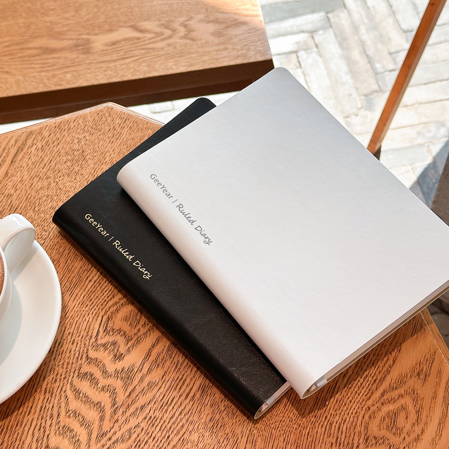 A5光面基础横线本 记事本厚工作本子读书笔记本子ins风手帐本记录本高颜值软皮面阅读摘抄本简约日记本