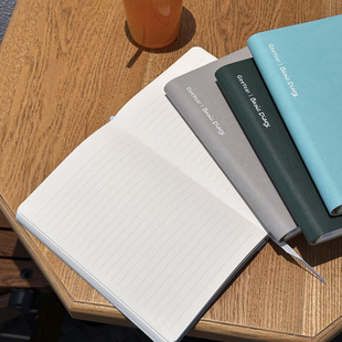 A5商务荔枝纹横线本 记事本厚工作本子读书笔记本子ins风手帐本记录本高颜值软皮面阅读摘抄本简约日记本