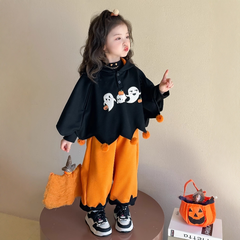 法国Uamtor女小童万圣节斗篷套装