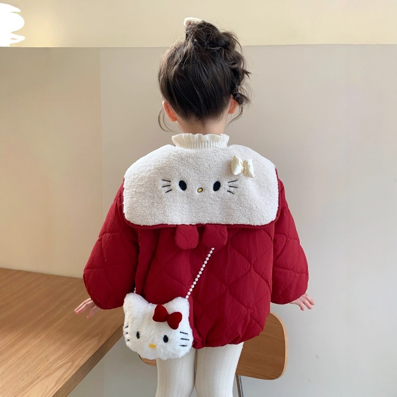 法国Uamtor女童加绒加厚棉衣外套