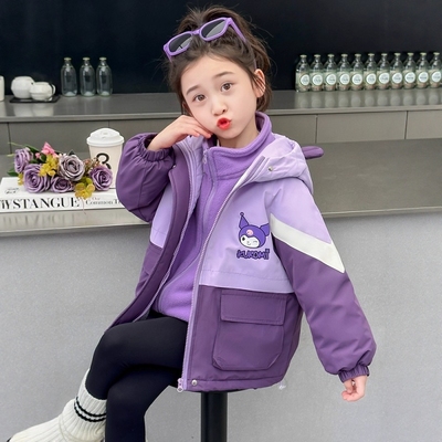 法国Uamtor女童三合一冲锋衣外套