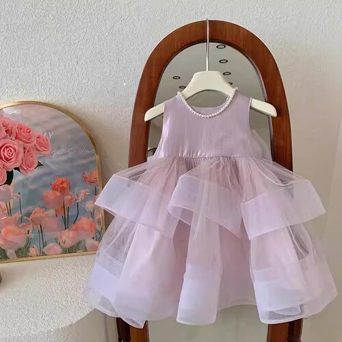 法国Uamtor女小童网纱礼服公主裙