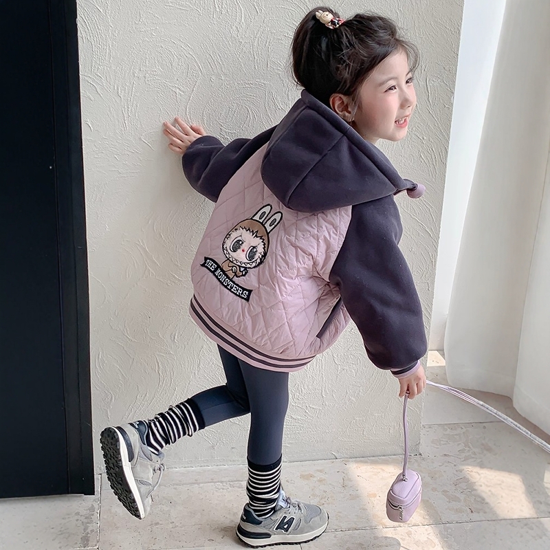 法国Uamtor女童加绒加厚夹棉外套