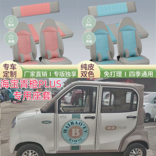 海宝青橙plus电动车座套