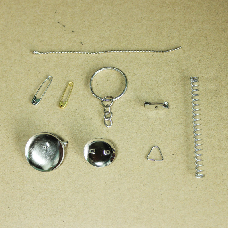 超小1.5cm胸针珠链钥匙扣环带