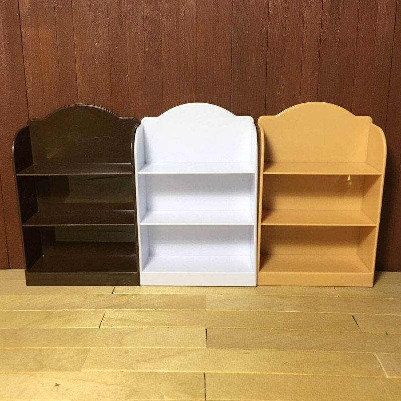 迷你置物柜书柜 食玩场景道具 12分BJD娃娃OB11娃屋收纳货架微缩