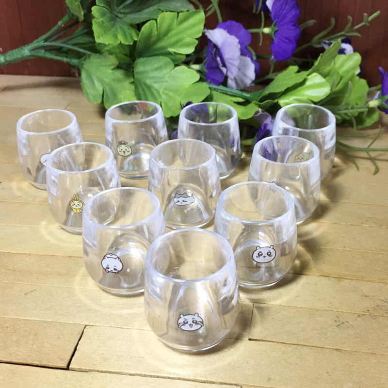 迷你透明杯子 玩偶玩具道具 微缩食玩仿真果汁饮料杯蛋形杯子 BJD