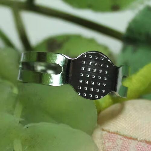 1元5个 成人戒指底坯 银色白K色 改造底坯调节大小 绯惑 手工DIY