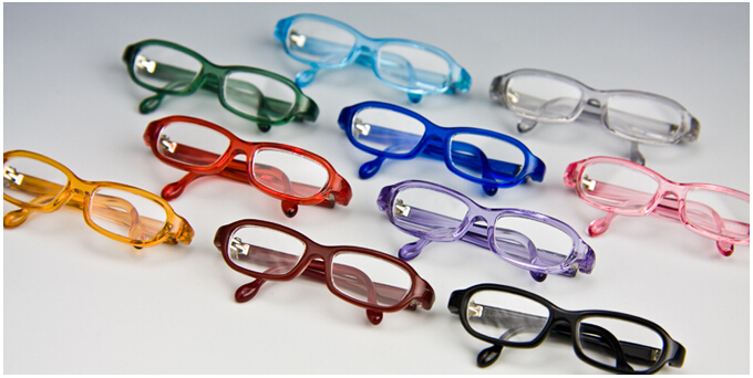 包邮现货 日本带回 OB Obitsu 1/3深墨绿色 透明蓝色镜框眼镜 L号