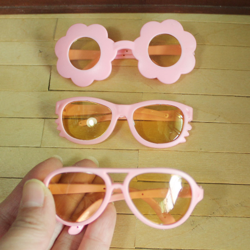 粉色嘻哈墨镜小布20cm玩偶