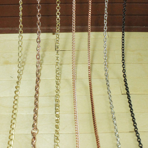 2-4mm1金色加密黑色ob银色链条