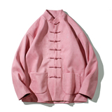 中性风M08P130麂皮绒印花刺绣风盘扣潮唐装夹克情侣外套男，男装夹克，星座704（原B229）