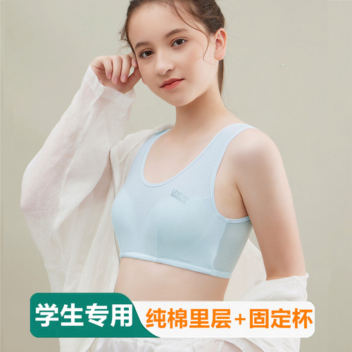 发育期纯棉固定杯少女文胸二阶段