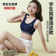 少女内衣文胸二阶段固定杯夏发育期高中学生青春期初中生运动背心