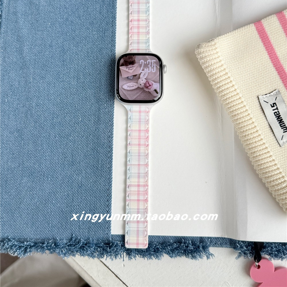 彩色渐变适用苹果applewatch表带