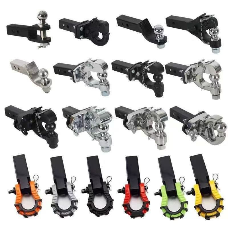 改装方口越野车改装拖车钩房车游艇牵引流氓勾虎头钩通用拖车钩