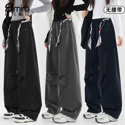 9480~9484女童工装裤秋季儿童长裤运动宽松洋气大童裤子潮