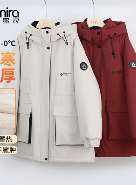 9631冲锋衣外套加绒特厚极寒派克服保暖宽松上衣潮酷洋气