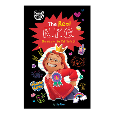 英文原版 Disney Pixar Turning Red The Story of the Red Panda Girl 青春变形记 小熊猫女孩 迪士尼皮克斯动画电影周边故事书