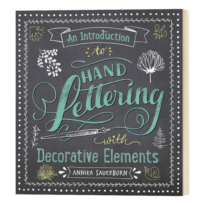 华研原版 手写装饰元素介绍 英文原版 An Introduction to Hand Lettering with Decorative Elements 英文版 进口英语书籍 书籍/杂志/报纸 原版其它 原图主图