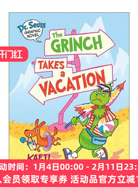 英文原版 Dr.Seuss Graphic Novel The Grinch Takes a Vacation 苏斯博士漫画绘本系列 圣诞怪杰在度假 英文版进口英语原版书籍