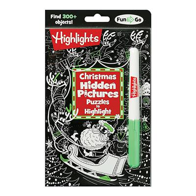 英文原版 Christmas Hidden Pictures Puzzles to Highlight 圣诞节 亮点隐藏图片 含荧光笔 英文版 进口英语原版书籍