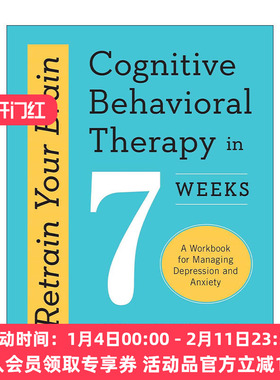 英文原版 Retrain Your Brain 重新训练你的大脑 用认知行为疗法在7周内管理抑郁和焦虑 英文版 进口英语原版书籍