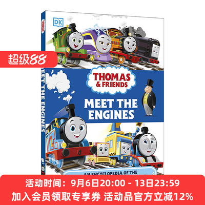 遇见引擎 英文原版 托马斯和朋友们的角色百科全书 Thomas & Friends Meet the Engines 精装 英文版 进口英语原版书籍
