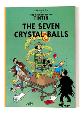 英文原版 丁丁历险记之七个水晶球 The Seven Crystal Balls 英版 The Adventures Of Tintin 英文版 进口英语原版书籍