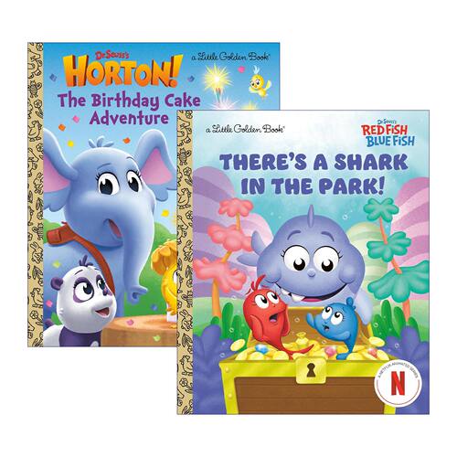 英文原版 Little Golden Book Dr. Seuss's Horton! 苏斯博士系列2册 兰登书屋精装小金书 英文版 进口英语原版书籍