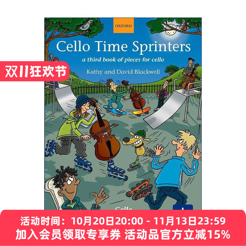英文原版 Cello Time Sprinters 牛津大提琴时光 冲刺教材 入门进阶3 ABRSM英皇考级大提琴启蒙教材 英文版 进口英语原版书籍