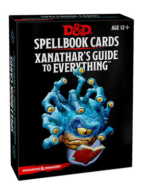 英文原版 D&D Spellbook Cards Xanathar 龙与地下城法术书卡片 克扎南撒 英文版 进口英语原版书籍