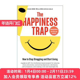 英文原版 The Happiness Trap 幸福的陷阱 减轻压力 克服恐惧 过上丰富充实而有意义的生活 第二版 Russ Harris 进口英语原版书籍