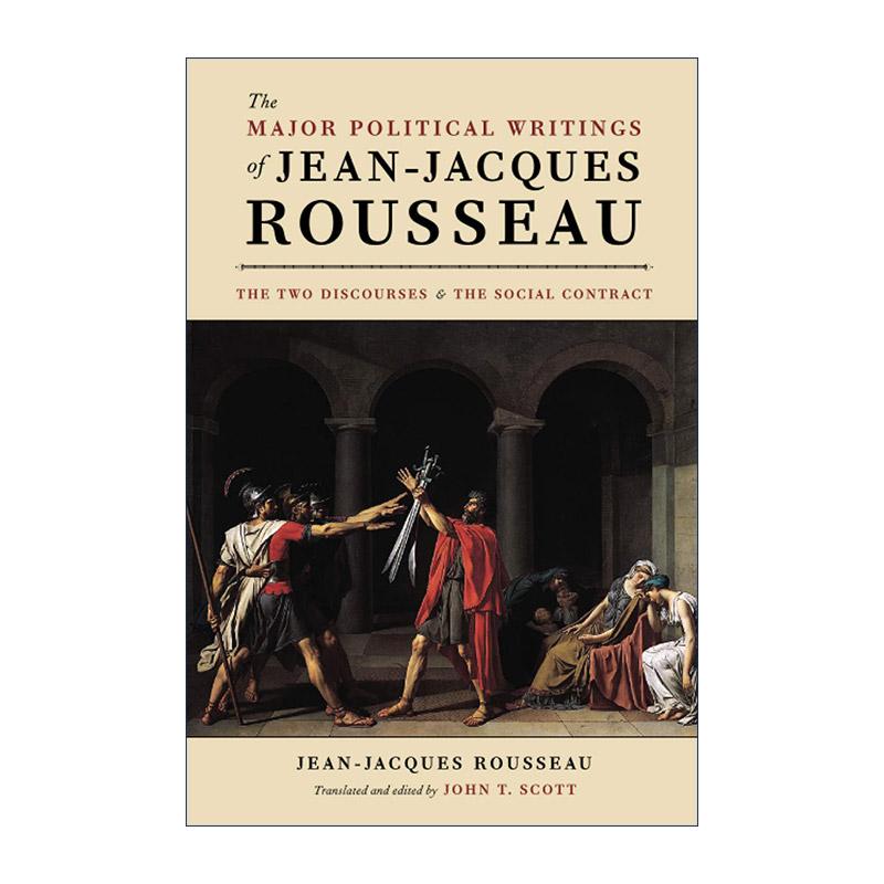英文原版 The Major Political Writings of Jean-Jacques Rousseau 卢梭的主要政治著作 两论与社会契约论 哲学 进口英语原版书籍