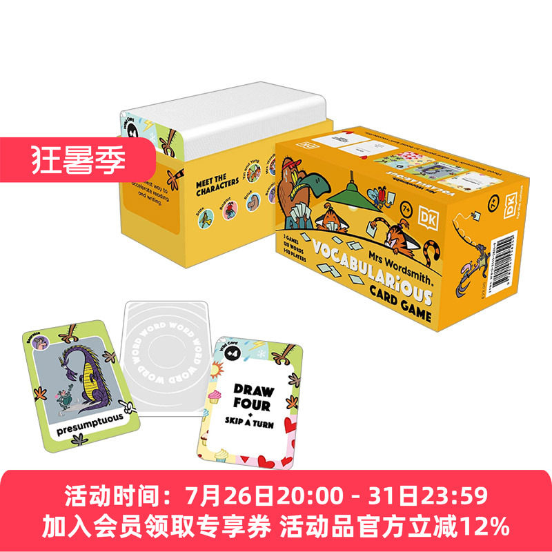 英文原版 Mrs Wordsmith Vocabularious Card Game 沃德史密斯夫人 词汇卡游戏  盒装 7-11岁 英文版 进口英语原版书籍
