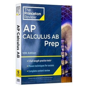 普林斯顿评论AP微积分AB 英文原版 Princeton Review AP Calculus AB Prep 10th Edition 第10版 2024 英文版 进口英语原版书籍