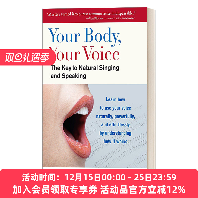 英文原版 Your Body Your Voice 你的身体 你的声音 自然唱歌和演讲的关键 Theodore Jr Dimon 英文版 进口英语原版书籍