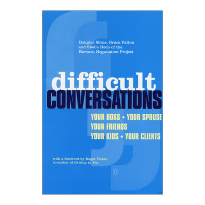 高难度谈话  英文原版 Difficult Conversations 道格拉斯·斯通 英文版 进口英语原版书籍