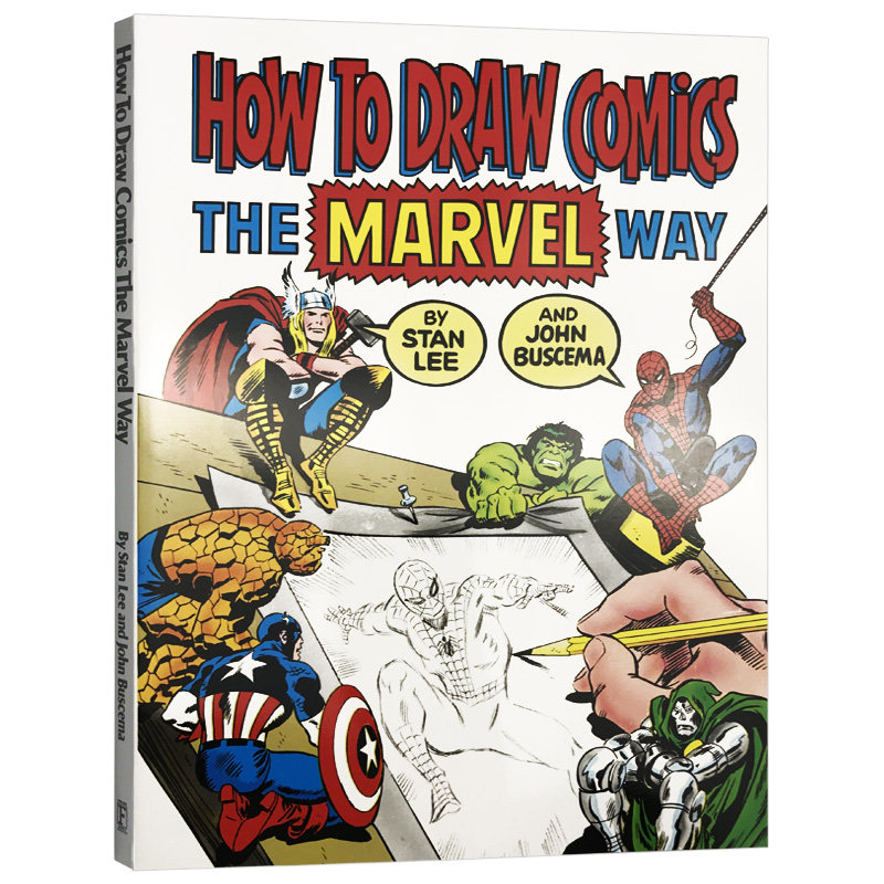 华研原版 像漫威一样画漫画 英文原版书 How To Draw Comics The Marvel Way 英文版进口英语艺术类书籍 正版